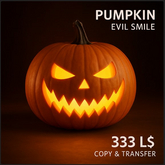 Pumpkin (Evil Smile) – Halloween Mesh Decor