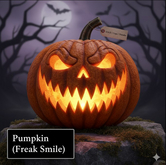 Pumpkin (Freak Smile) – Horror Mesh Halloween Decor