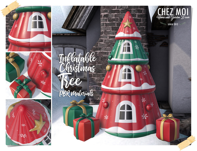 CHEZ MOI Inflatable Christmas Tree PBR