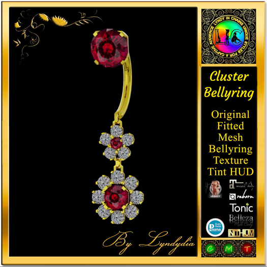 Cluster Fitted Belly Ring