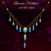 Linnea Necklace with Blue Opals