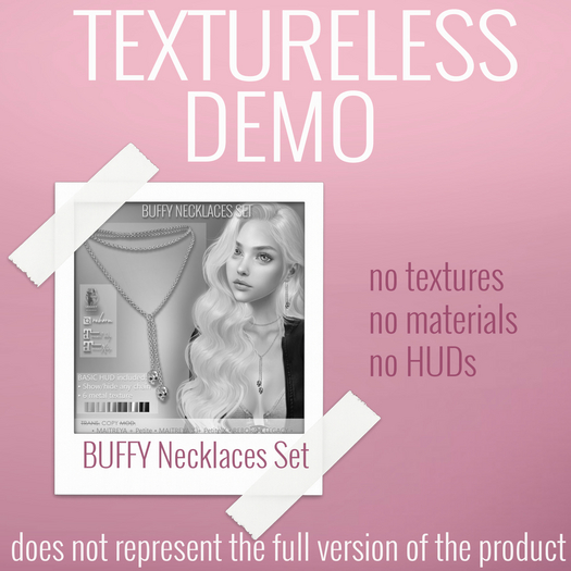 TEXTURELESS DEMO *AvaWay* BUFFY Necklaces Set