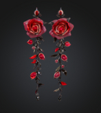 [MayaCreations]Rose earrings (PBR)