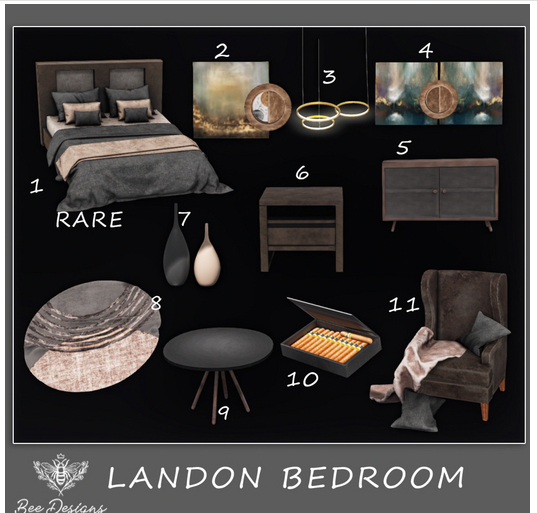 01 Bee Designs Landon Bedroom RARE 1