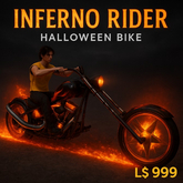 Inferno Rider Halloween Bike (Copy/Transfer) – Fire Trail Effect | Second Life Motorcycle