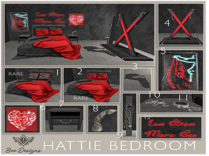 01 Bee Designs Hattie Bedroom RARE