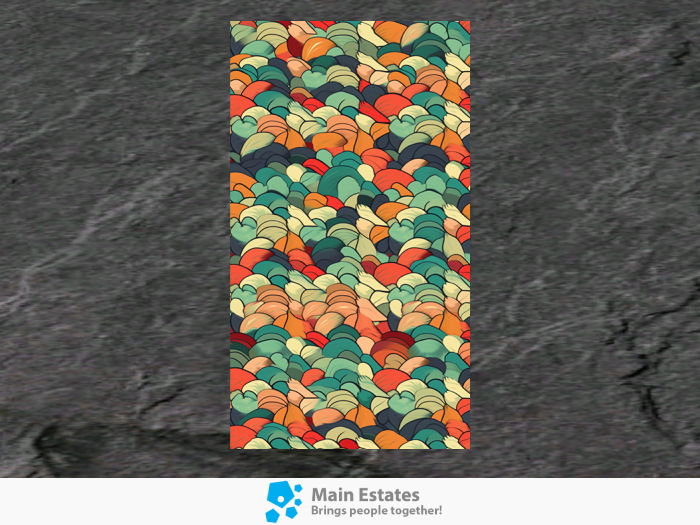 Retro Waves Wall Poster – Colorful Abstract Pattern Artwork [73]