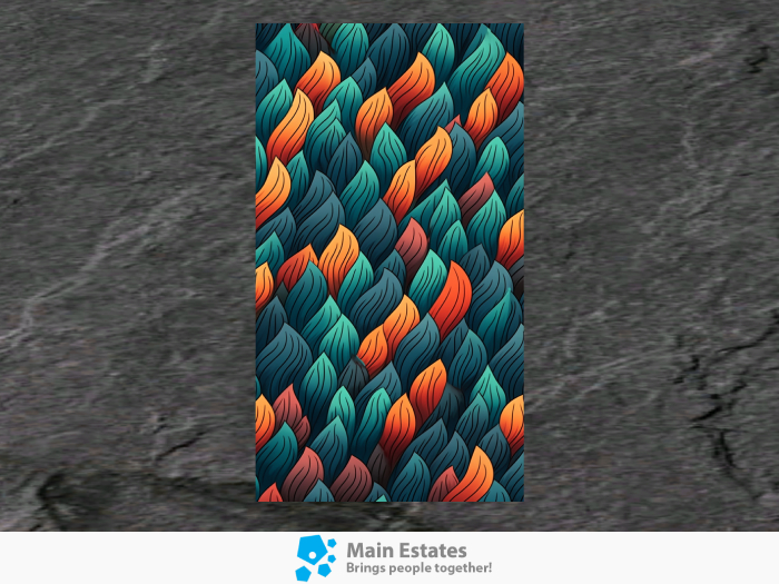 Autumn Flow Wall Poster – Abstract Leaf Pattern Artwork [74]