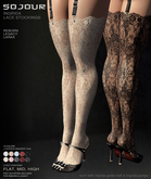 SOJOUR - Ingrida lace stockings - fatpack