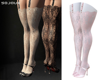 SOJOUR - Ingrida lace stockings - pink