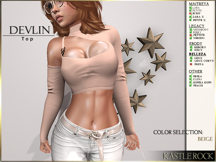 :KR: Devlin Top - Beige