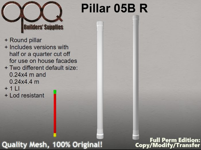 Classic Round Pillar - OPQ Pillar 05B R