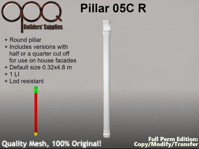 Classic Round Pillar - OPQ Pillar 05C R