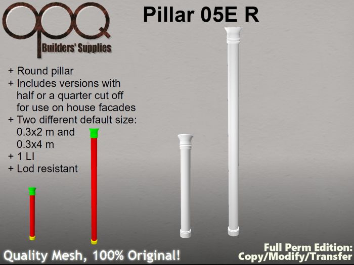Classic Round Pillar - OPQ Pillar 05E R