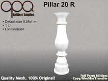 Classic Round "Fat Belly" Baluster or Pillar - OPQ Pillar 20 R
