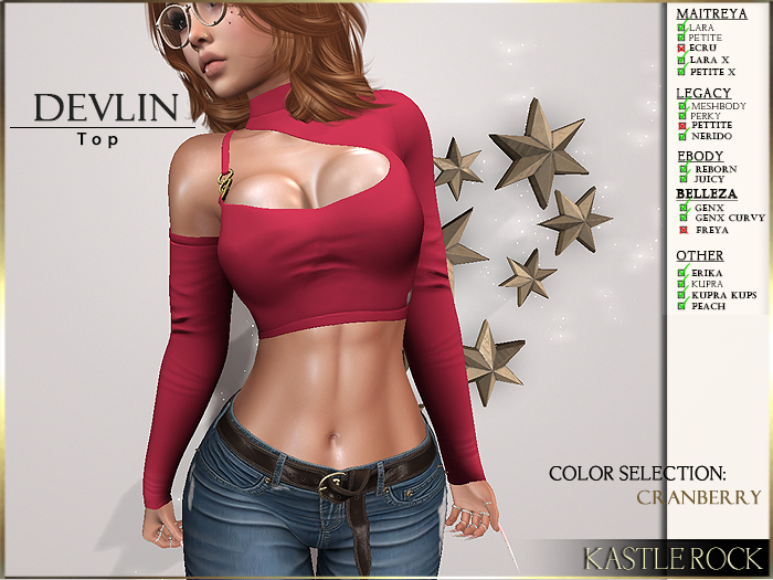 :KR: Devlin Top - Cranberry