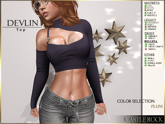 :KR: Devlin Top - Plum