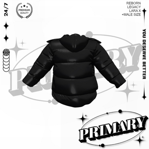 PRIMARY - Acid Puffer Jacket BLACK_01