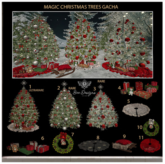 10 Bee Designs Magic Christmas Tree