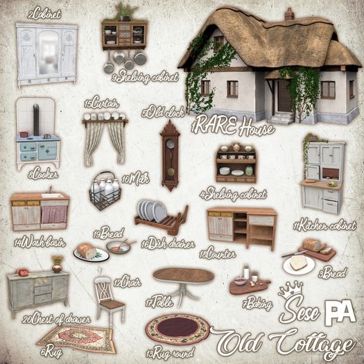 1. Sese & PA - Old Cottage - House RARE