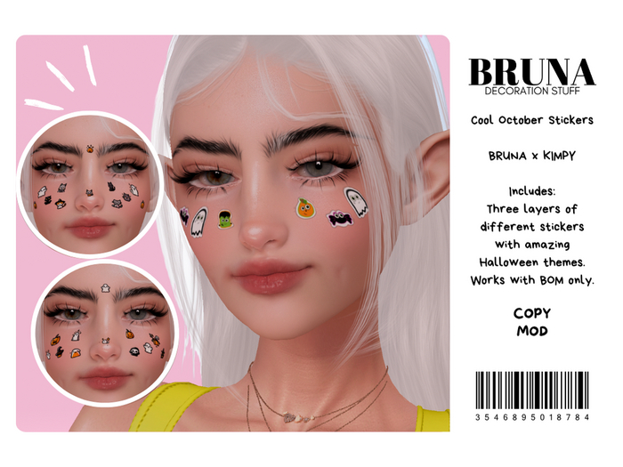 BRUNA -Cool October Stickers Pack 