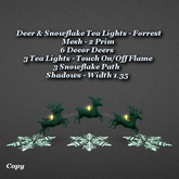 Deer & Snowflake Tea Lights Forrest1