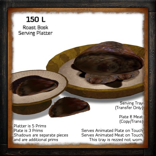 Roast Bosk Serving Platter