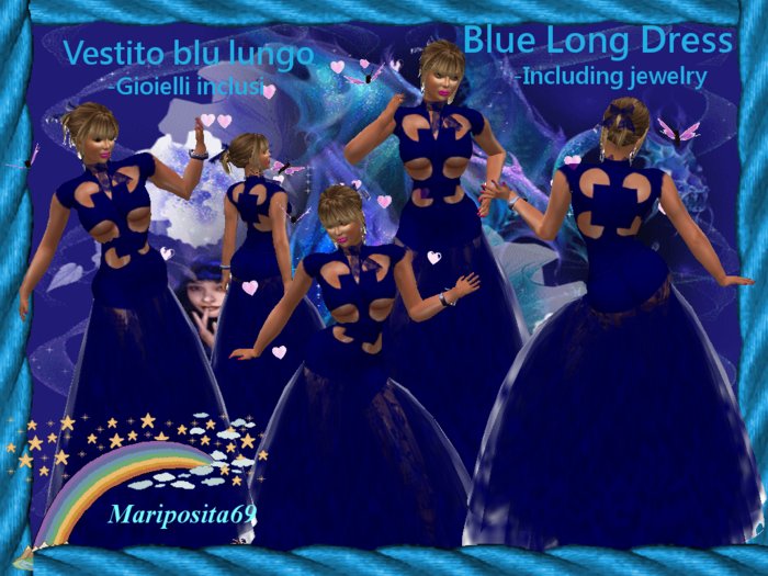 Blue Long Dress