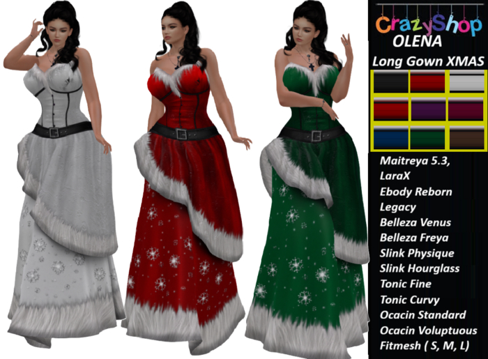 Crazy Olena Long Gown XMAS