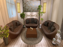 Italian Leather Sofa ( Couple )