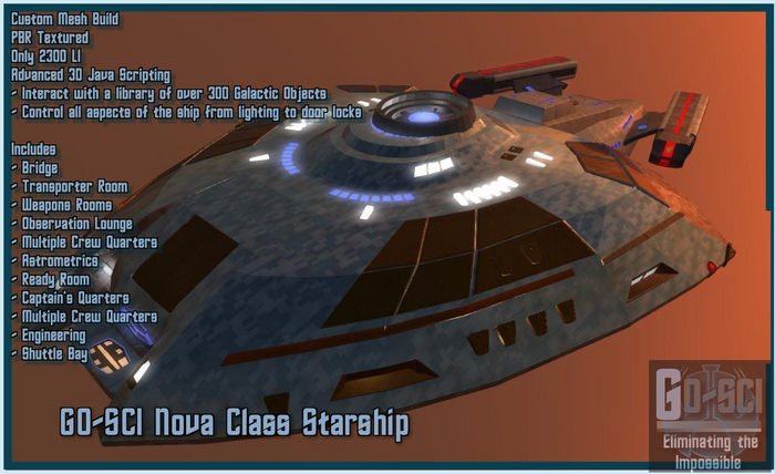 GO-SCI Nova Class Starship, 4.0,packaged