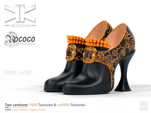 Rococo :: Woman Shoes :: Black/Gold :: {kokoia}