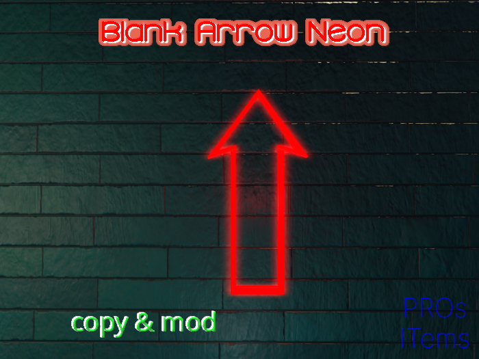 Blank Arrow Neon Sign