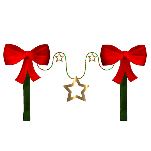 Christmas Bow Banner Display