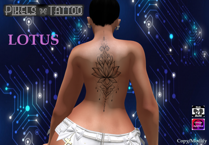 PIXELS CREATION -  LOTUS TATTOO NEW