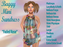 "FADED ROSE" VERY MINI SUMMER PLAYFUL DRESS, SHORTS&FLIP-FLOP SANDALS Maitreya,Belleza,Slink,TMP,Lucy,Ruth,+L,M,S,XS,XXS