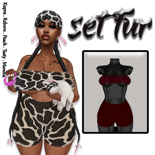 .DIOVA. SET FUR [RED]