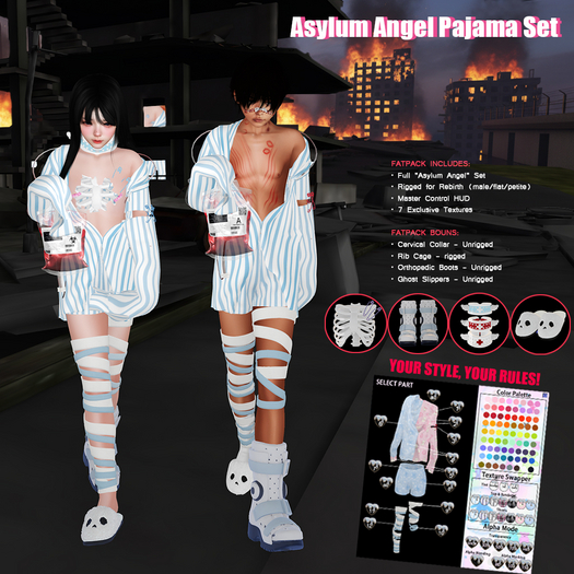 DEMO // Asylum Angel Pajama Set // FATPACK