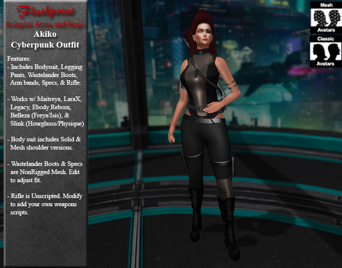 Akiko Cyberpunk Outfit - Copper