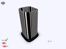 Home:. Striped Glass Vase