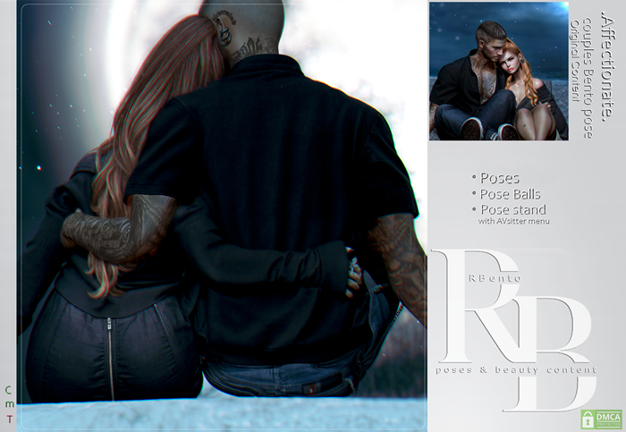 ::RBento:: Affectionate Couples Bento pose -ADD-