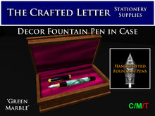 Fountain Pen -Green Marble