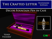 Fountain Pen- Gold Filigree