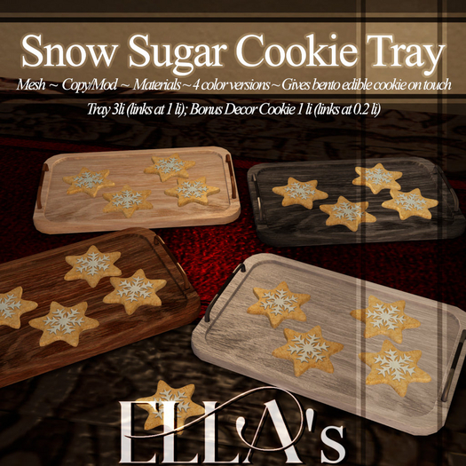 Ella's - Snow Sugar Cookie Tray