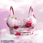 Pink Roses Crop Top