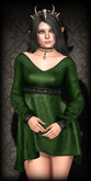 The Muses . Haunted dress . Emerald