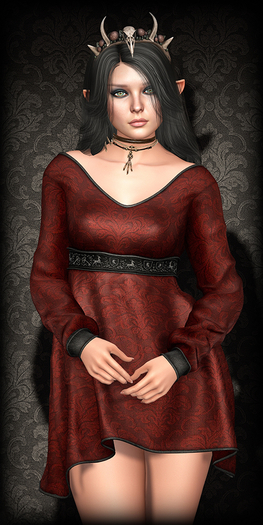 The Muses . Haunted dress . Red