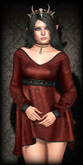 The Muses . Haunted dress . Red