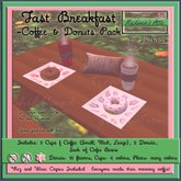[M.A.] Fast Breakfast -Coffee & Donut  Pack!  [Boxed]