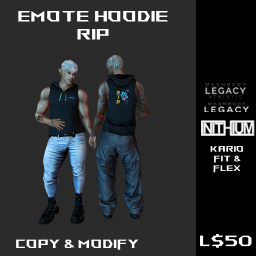 Emote hoodie RIP